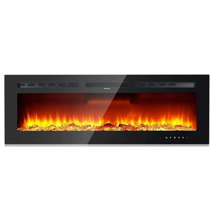 Cheminée électrique encastrable ultra-fine 1800 W